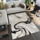Marmaris T034A Modern Area Rug White L.Grey