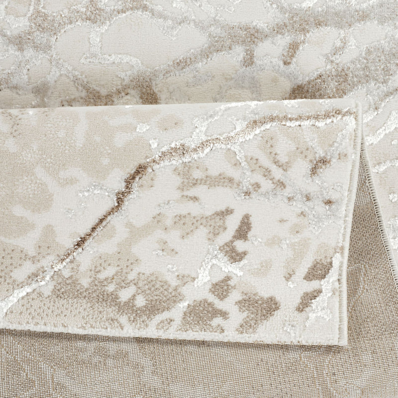 Elmas T532A Modern Area Rug Cream White