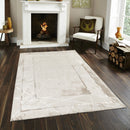 Elmas T519A Modern Area Rug Cream White