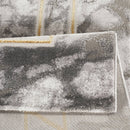 Marmaris D387A Modern Area Rug L.Grey V.Gold