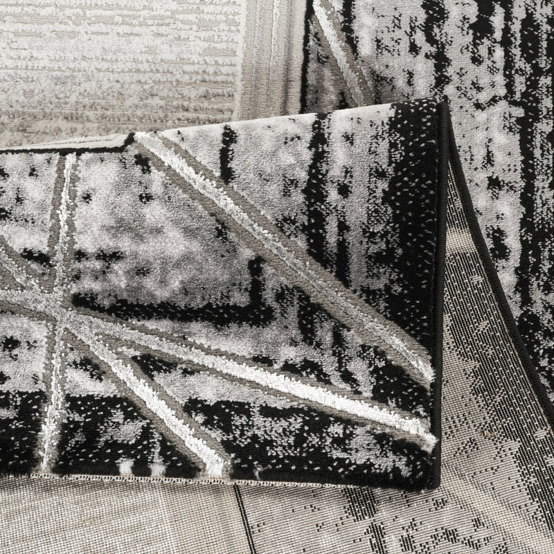 Marmaris T046A Modern Area Rug L.Grey White