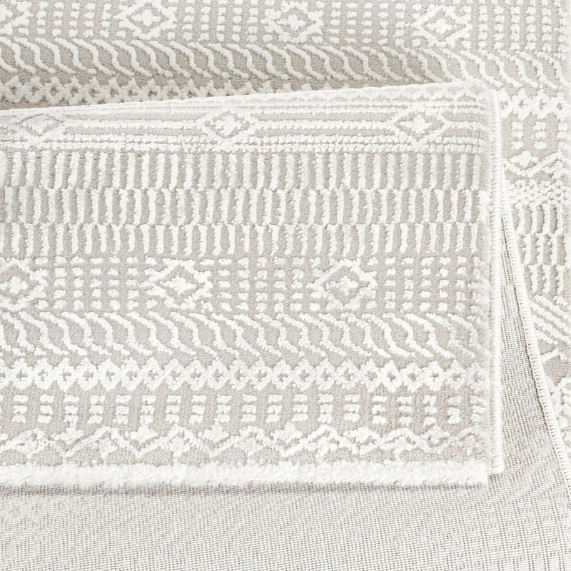 Anemon T053A Modern Area Rug Cream Silver