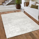 Anemon T025A Modern Area Rug Silver Cream