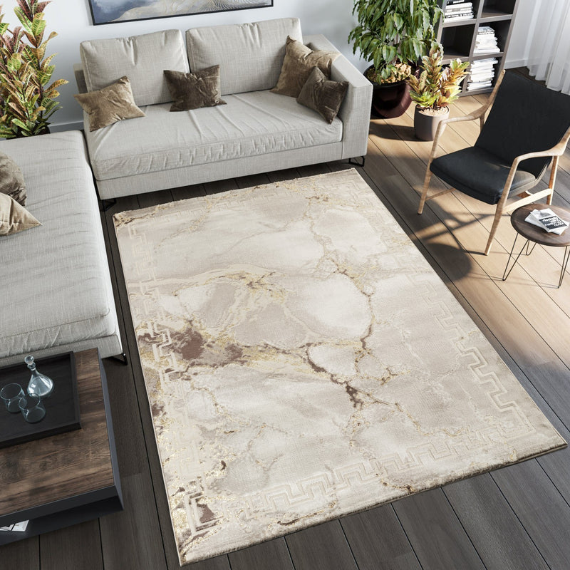Marmaris T038A Modern Area Rug Cream Beige