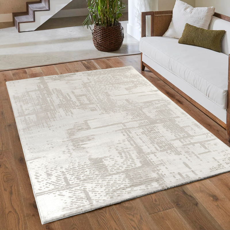 Anemon T072A Modern Area Rug Cream L.Beige