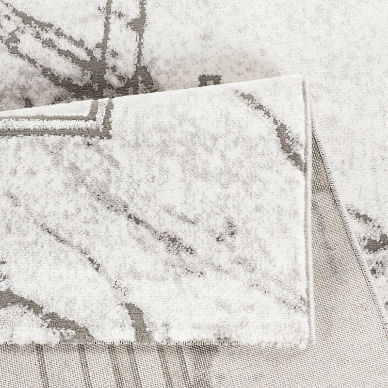 Marmaris E529D Modern Area Rug White V.Grey