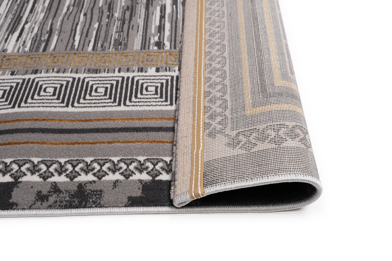 Elmas E558A L.Grey/V.Gold Modern Area Rug