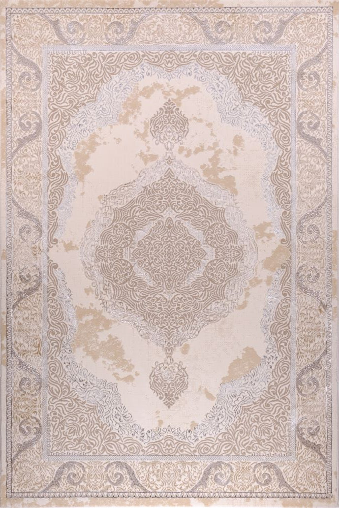 Elmas E595B Cream/V.Beige Modern Area Rug