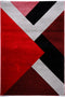 Faery Fe394 Dark Red-Black Modern Hallway Runner