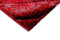 Faery Fe703 Dark Red-Black Modern Hallway Runner