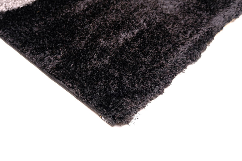 Rio Loop X002 Black Grey Modern Area Rug