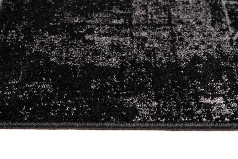 Faery E5142 Black Dark Grey Modern Area Rug