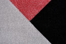 Faery Fe394 Dark Red-Black Modern Hallway Runner