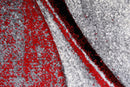 Faery G2855 Dark Red-Black Modern Hallway Runner
