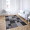 Faery E5142 Black Dark Grey Modern Area Rug