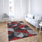 Faery G6511 Dark Red-Black Modern Area Rug