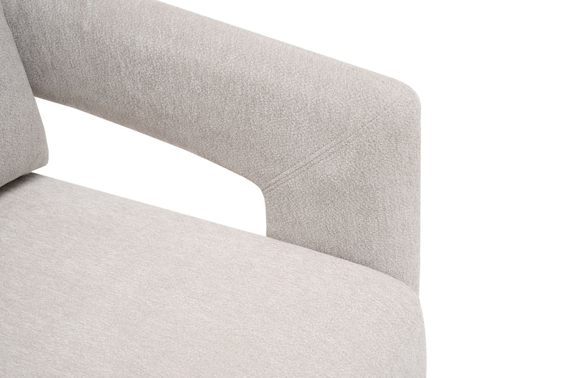 Ease Fabric Modern Arm Chair Grey