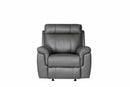 Logan Modern Manual Recliner Sofa Set Dark Grey