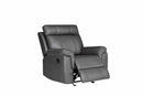 Logan Modern Manual Recliner Sofa Set Dark Grey