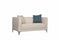 Noosa Fabric Modedrn Sofa Set Cream