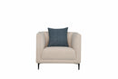 Noosa Fabric Modedrn Sofa Set Cream