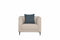 Noosa Fabric Modedrn Sofa Set Cream