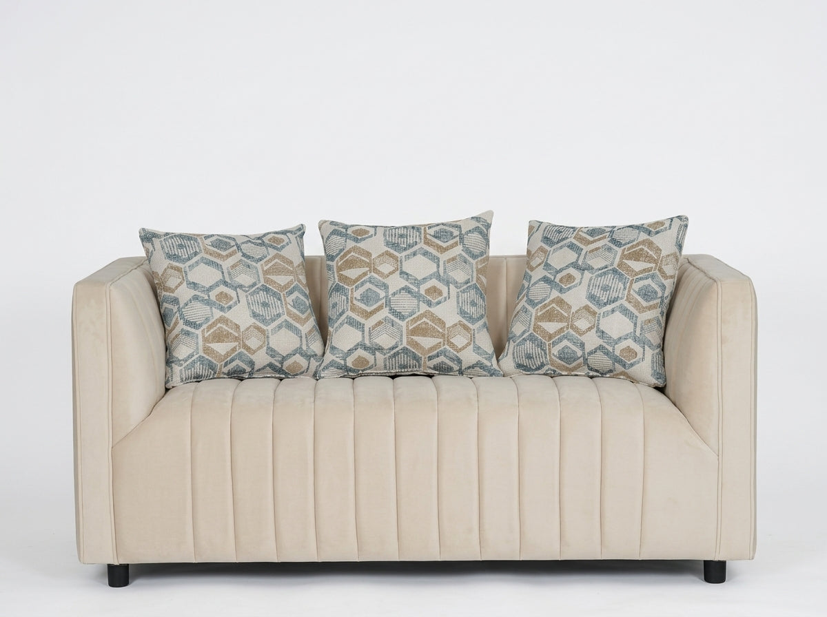 Bonddi Fabric Modern Sofa Set Beige