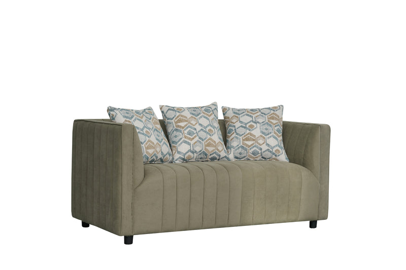 Bonddi Fabric Modern Sofa Set Pistachio