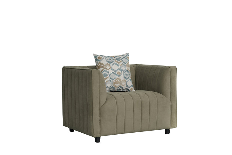 Bonddi Fabric Modern Sofa Set Pistachio