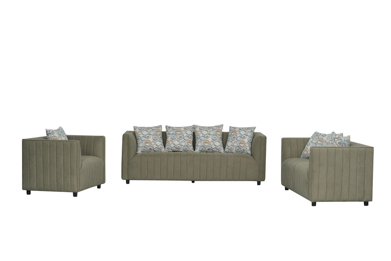 Bonddi Fabric Modern Sofa Set Pistachio