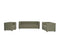 Bonddi Fabric Modern Sofa Set Pistachio