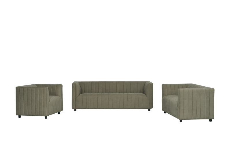 Bonddi Fabric Modern Sofa Set Pistachio