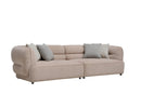 Terra Modern Beige Fabric 4-Seater Sofa Lounge