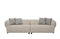 Cassia Modern Cream Fabric 4-Seater Sofa Lounge