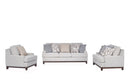 Maddison Fabric Modern Sofa Set Beige