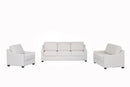 Cameron Beige Fabric Contemporary Sofa Set