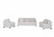 Cameron Beige Fabric Contemporary Sofa Set