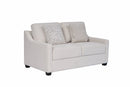 Cameron Beige Fabric Contemporary Sofa Set