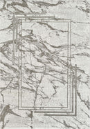 Marmaris E529D Modern Area Rug White V.Grey