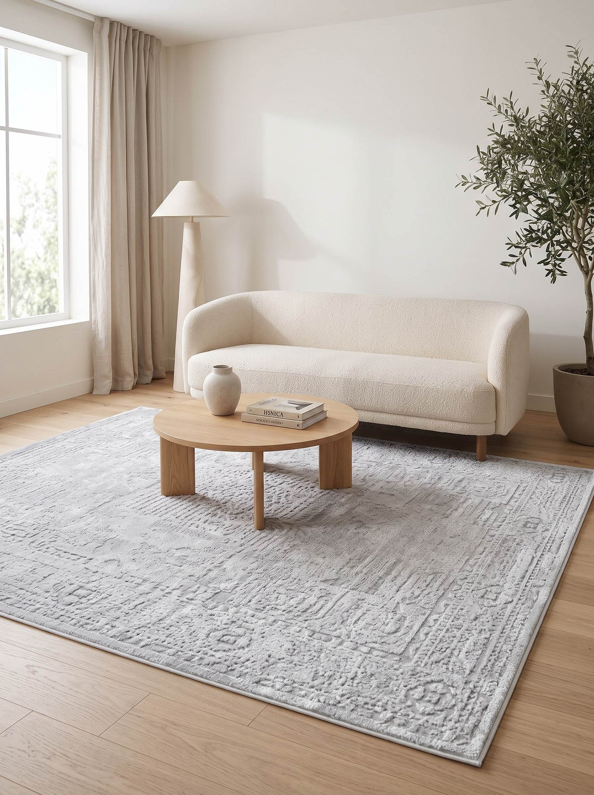 Elements 0145A Modern Area Rug Grey - Quality Rugs and Furniture