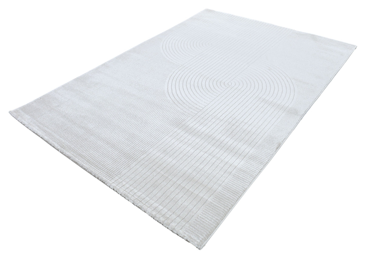 Elements 6083A Modern Area Rug Cream - Quality Rugs and Furniture