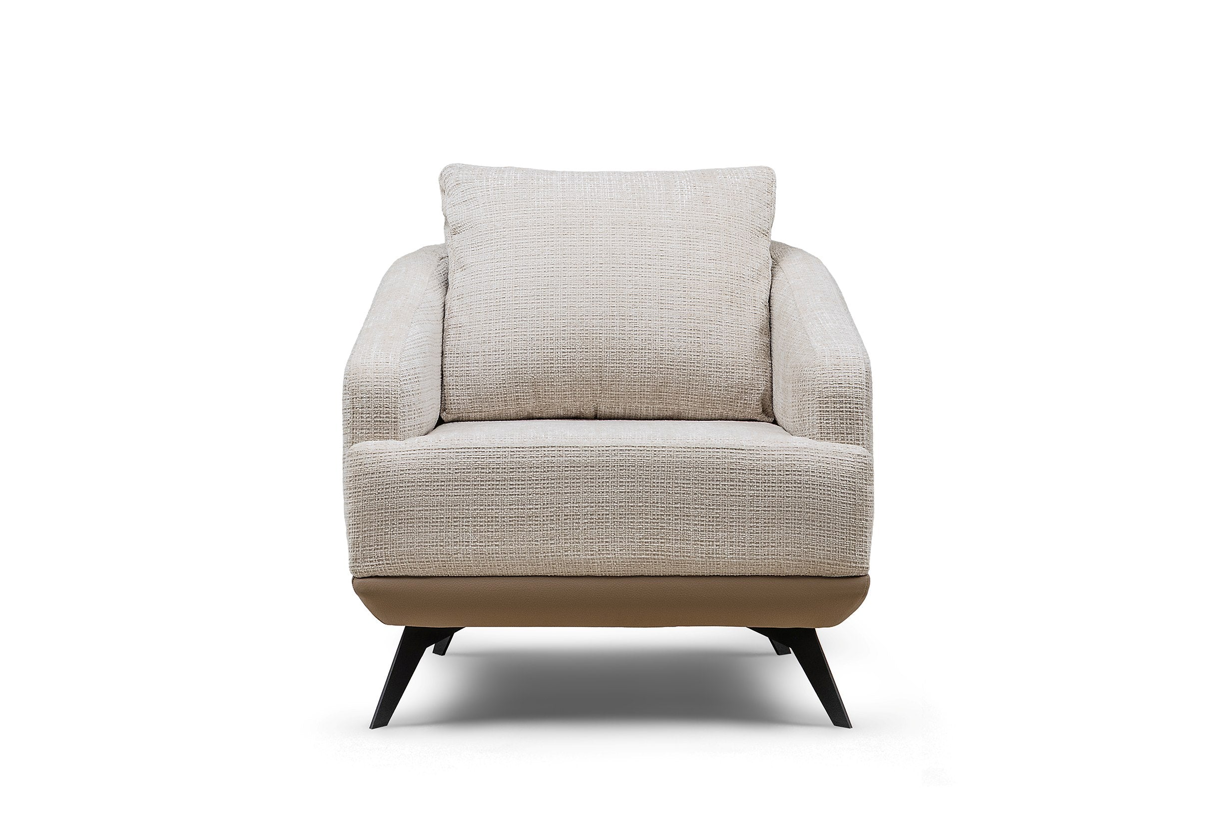 Milano Modern Velvet Sofa Set Brown