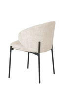 Mars Fabric Modern Upholstered Design Dining Chair Beige