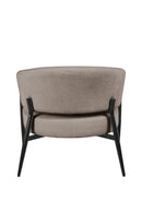 Jasper Chenille Fabric Armchair Brown