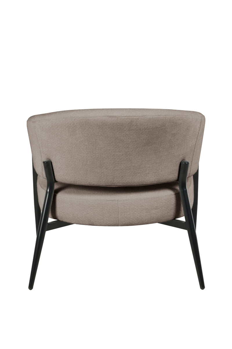 Jasper Chenille Fabric Armchair Brown