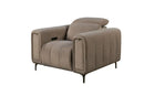 Single Seater Dual Electric Recliner Fabric Sofa
