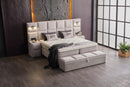 Liberta Queen Bedroom Suite Luxury Modern Bed + Mattress + 2 Bed Side Table