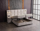 Liberta King Bedroom Suite Luxury Modern Bed + Mattress + 2 Bed Side Table