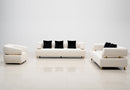 Sherry Modern High Quality Fabric Sofa Set Beige
