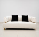 Sherry Modern High Quality Fabric Sofa Set Beige